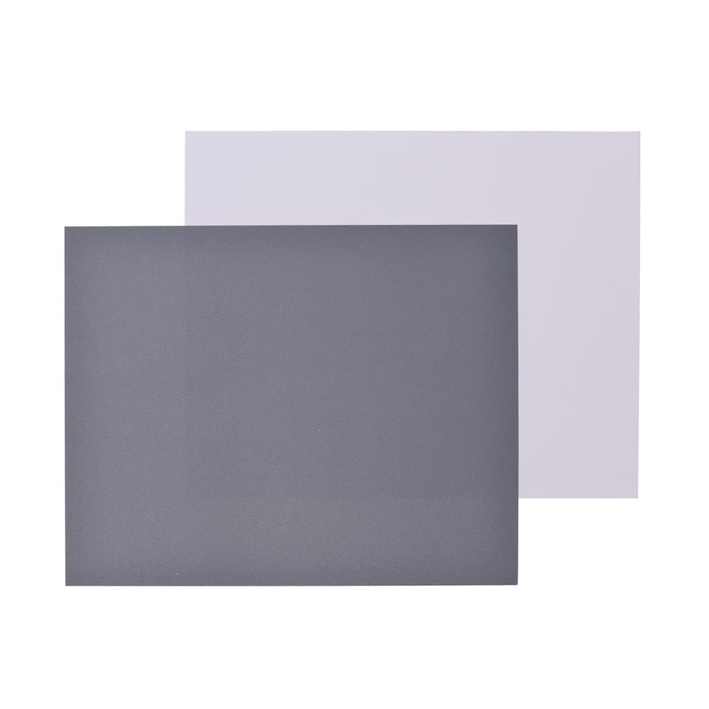 25*20CM Large Size White Balance Card White Card + Grey Card Set 18percent Exposure Photography Card for Digital