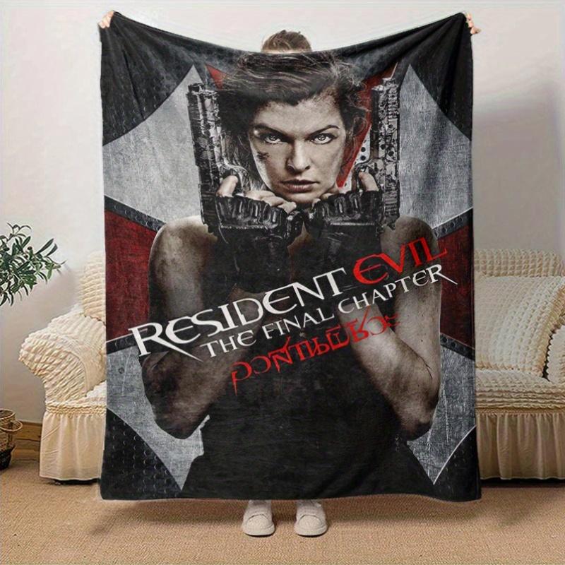 1pc Resident Evil: The Final Chapter, Cozy Home Decor Blanket Gift | Flannel Throw for Bedroom, Living Room, Travel, Camping, Car, Beach, Office Naps