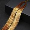 48inch Shiny Sparkle Hair Tinsel Kit Rainbow Women Colorful Glitter Bling Hair Extension Twinkle Hair Dazzles Accessories for