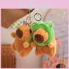 Lovable Short Plush Capybara Keychain With Customizable Options Ideal For Gifts