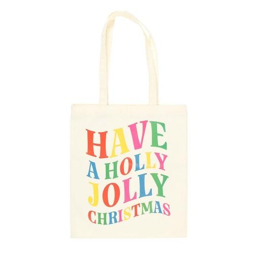 Something Different Have A Holly Jolly Christmas Polyester Tote Bag