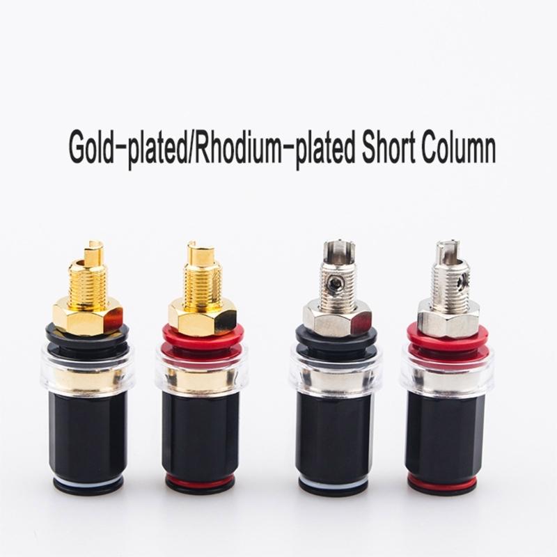 Золотое покрытие Женская wiring короткий клеммник banana-розетки Horn-штекеры для Hi-Fi аудио энтузиастов звукорежиссера