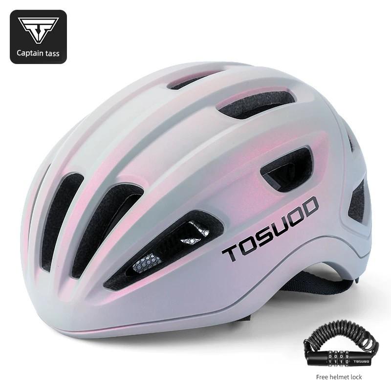 Captain Tass Cycling Helmet Women's Mountain Bike Road Bike Breathable Bicycle Helmet Bicycle Fixture
