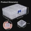 14-Grid Transparent Plastic Storage Box for Beads and Accessories