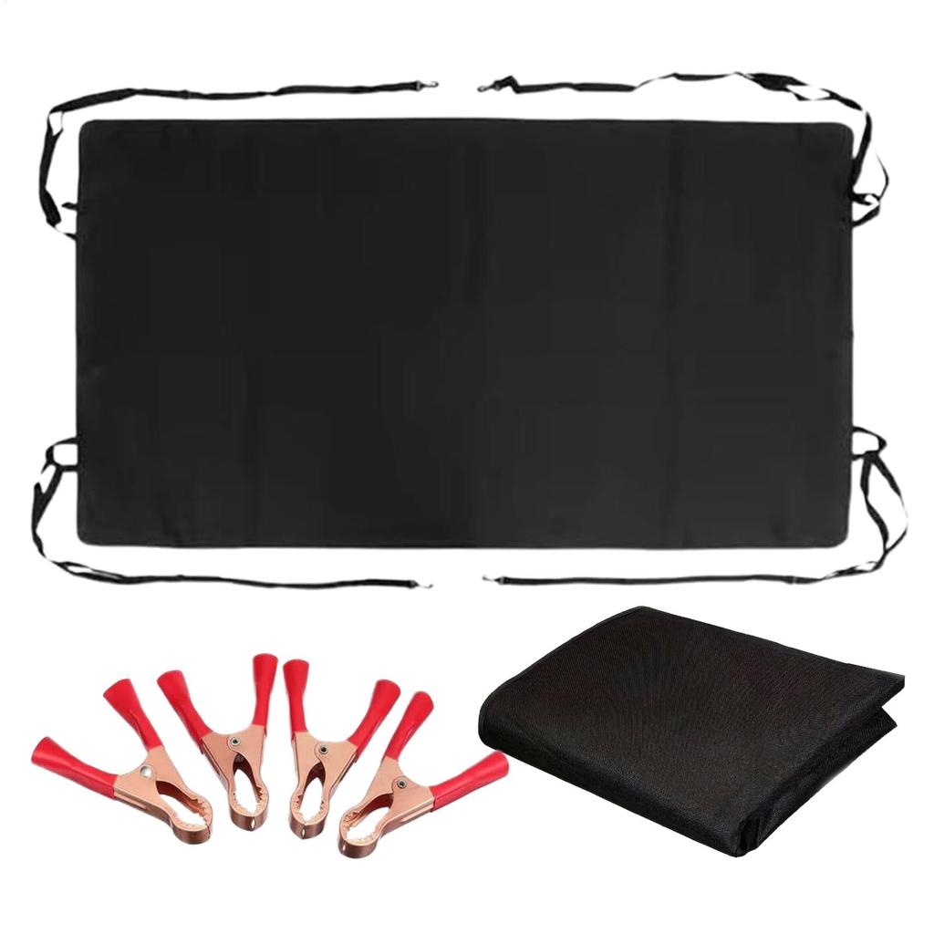 Черный Тент-навес на заднюю распашную дверь для автодома 600D Водонепроницаемый Солнцезащитный Прочный Для VW Для Ford Тент-навес на заднюю распашную дверь Кемпинг Путешествия