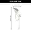 Charm Fairy Long Tassel Elf Ear Cuff Wrap Wings Resin Flowers No Piercing Elven Clip On Earrings For Women Cosplay Cosplay