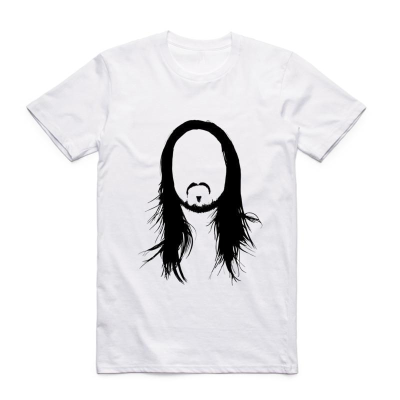 2019 Summer New Men Print STEVE AOKI T-shirt O-Neck Short Sleeves Graphic EDM House Music Festival Ibiza Electro T Shirt Top Tee