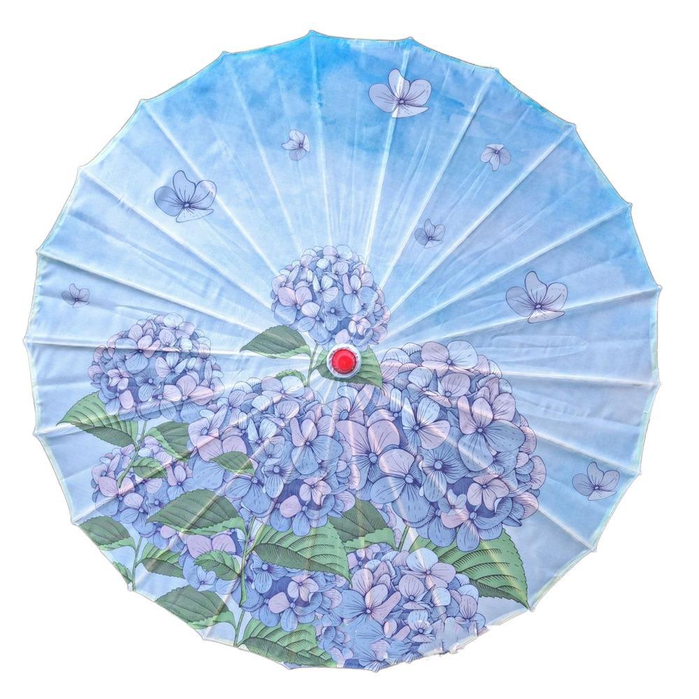 Waterproof Silk Cloth Women Umbrella Rain Proof Costume Parasol Flower Oil Paper Umbrella Party