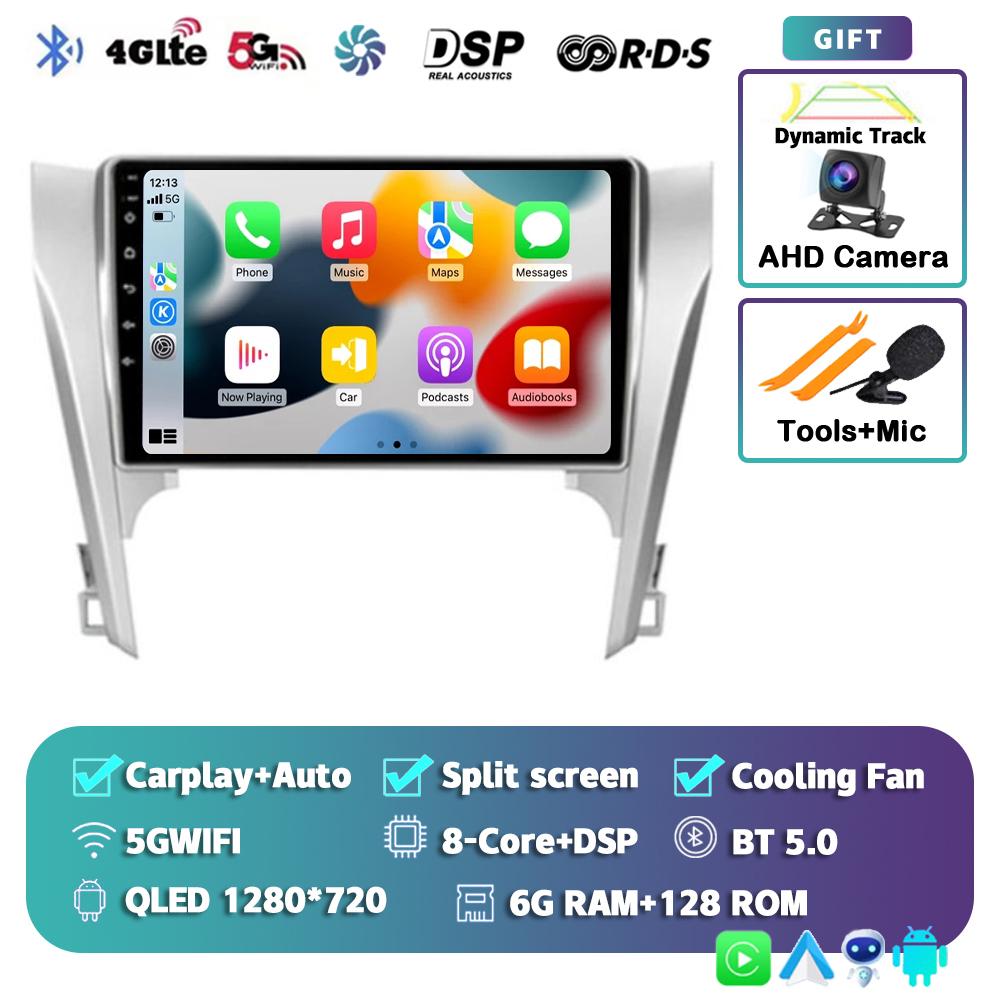 Android 14 Carplay Auto для Toyota Camry 7 XV 50 55 2011-2014 Автомобильный Радио Мультимедиа Видео Плеер Навигация Стерео GPS Нет 2din 4G