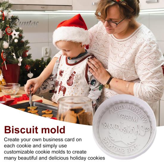Рождественские штампы для печенья 3D персонализированные помадка глазурь украшение патока кекс резаки выпечка подарок для начинающих семья