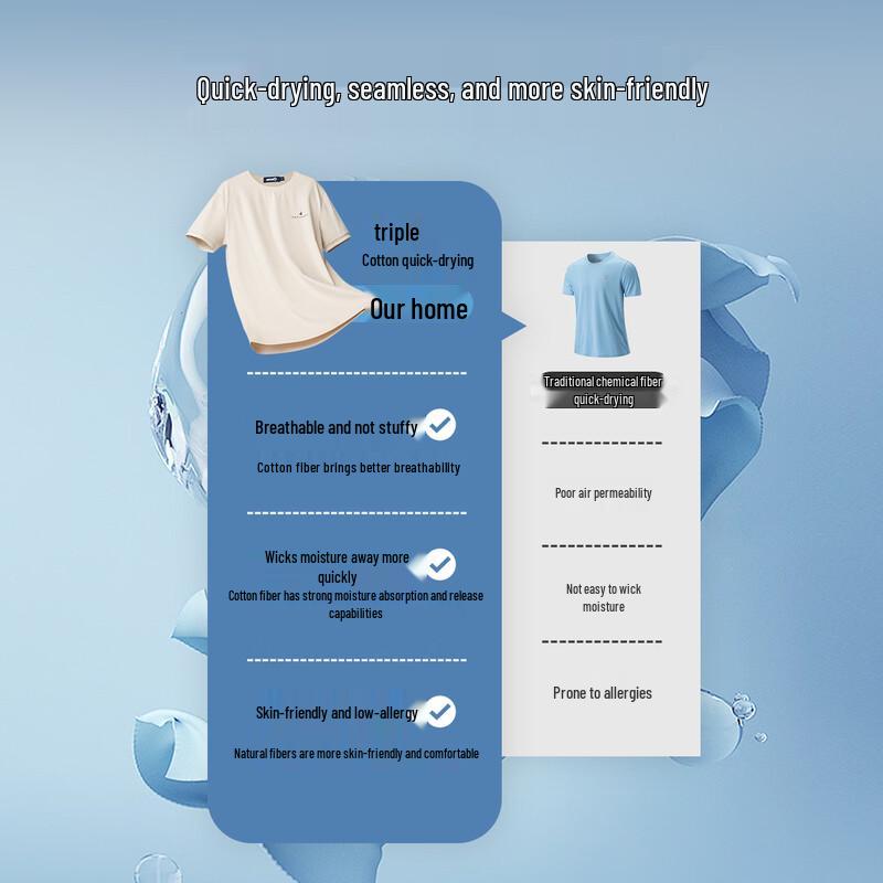 Navigare Мужская футболка с круглым вырезом и коротким рукавом, быстросохнущая