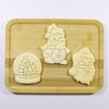 Cookie Mold Snowball Snowman Santa Claus Shaped Christmas Cutting Mold Festive DIY Biscuit Mold KTY