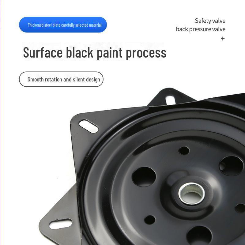 Квадратная черная железная мебельная поворотная база для стульев