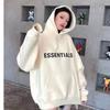 Essentials 2025 Thickening Hoodie Street Wear Silicone Logo Casual Loose Oversized Sports Shirt Top Pullover for Men/women