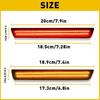 LED 4X Side Marker Light Smoked Lens Rear Front For Dodge 2015- Challenger