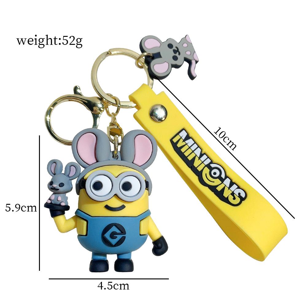 Kawai Zodiac Series Minions Figurines Toys Keychain 3D Despicable Minions Action Figures Classic Toys Xmas Gifts for Children