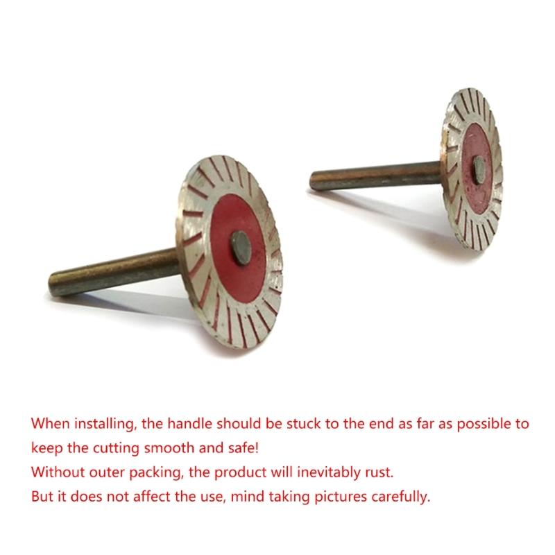 6mm Diamond Cutting Circular Saw Blade Set Cutting Discs With Mandrel For Dretttmel Drill Wood Metal Stone Cutting Tool