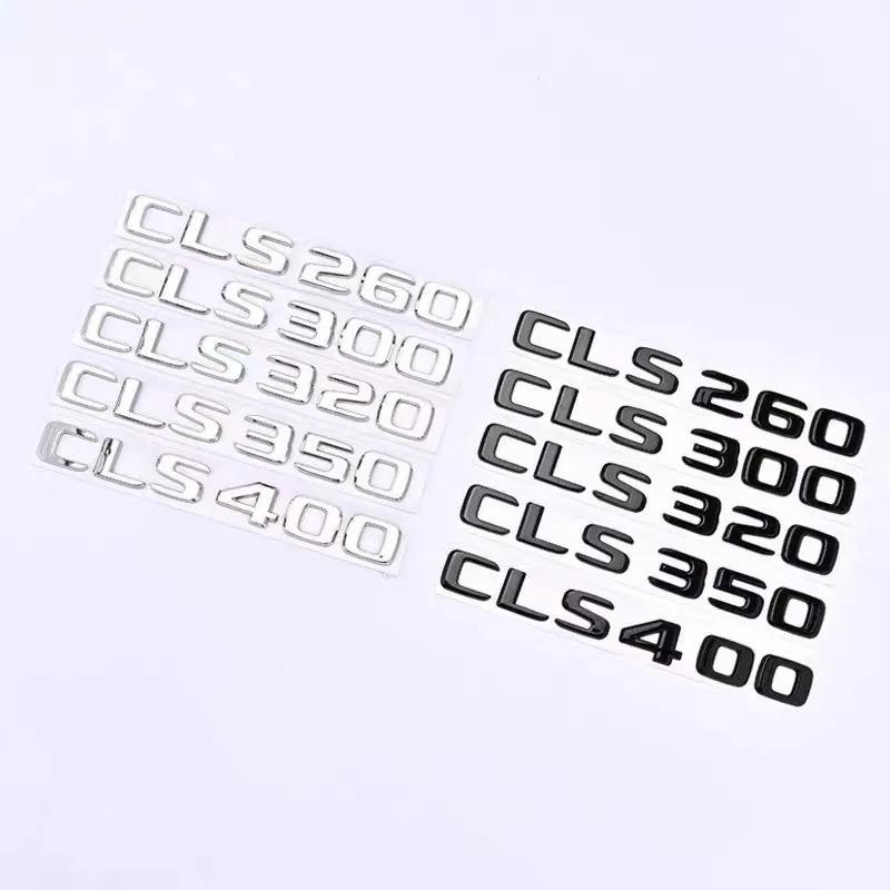 AASV1 3D gloss black silver ABS Fit for Mercedes-Benz new letter CLS260 CLS300 CLS320 CLS350 CLS400 digital sticker rear badge