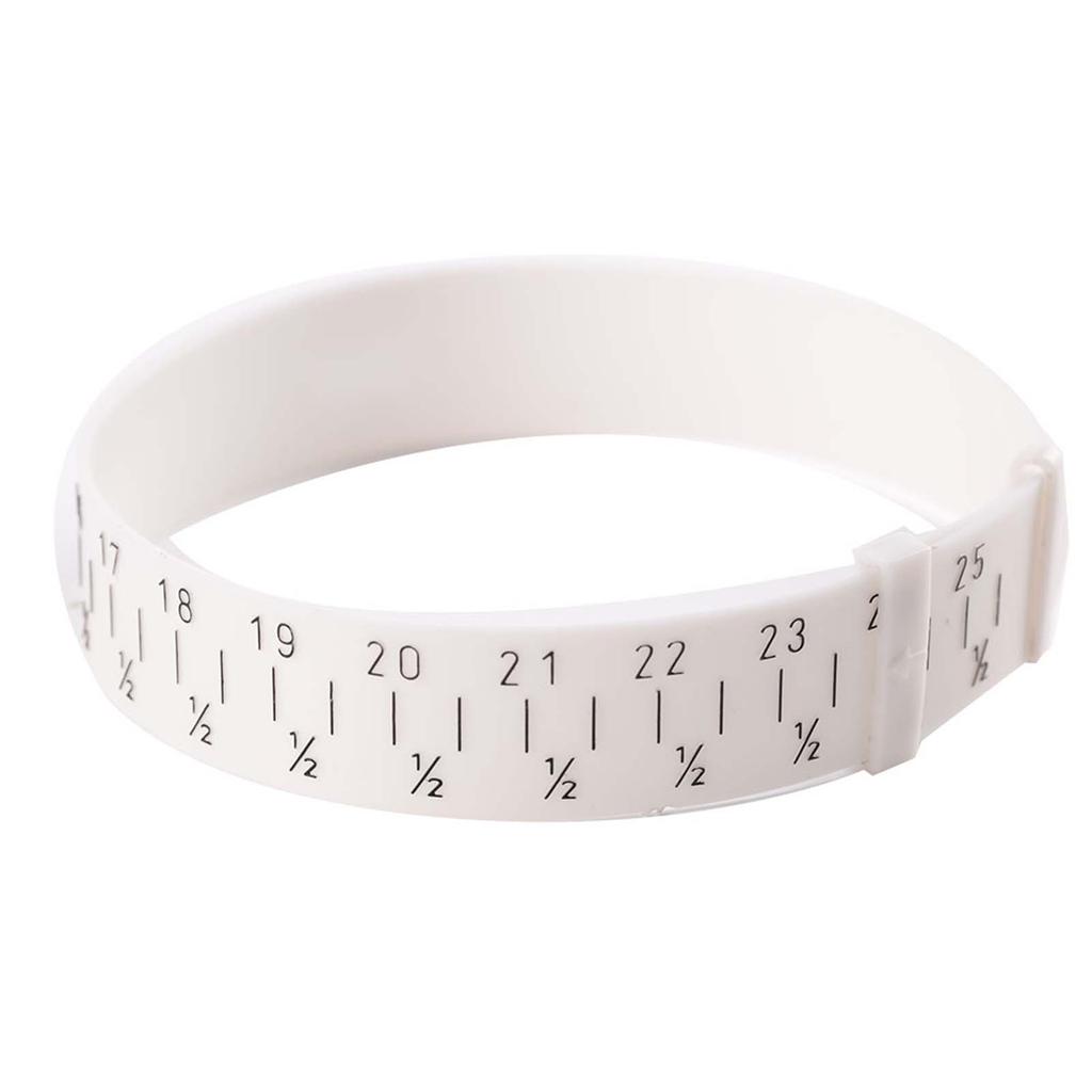 Plastic Bracelet Bangle Gauge Sizer Jewelry Measure Wrist Size Tool 15-25cm
