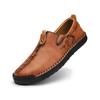 2025 популярная кожаная обувь мужская однопедальная прошитая подошва повседневные мужские лоферы большого размера мужская обувь 4748