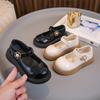Girls' Leather Shoes 2025 Spring and Autumn New Children's Black Performance Shoes Fashion Single Shoes Girls Mary Jane Princess Shoes Tide