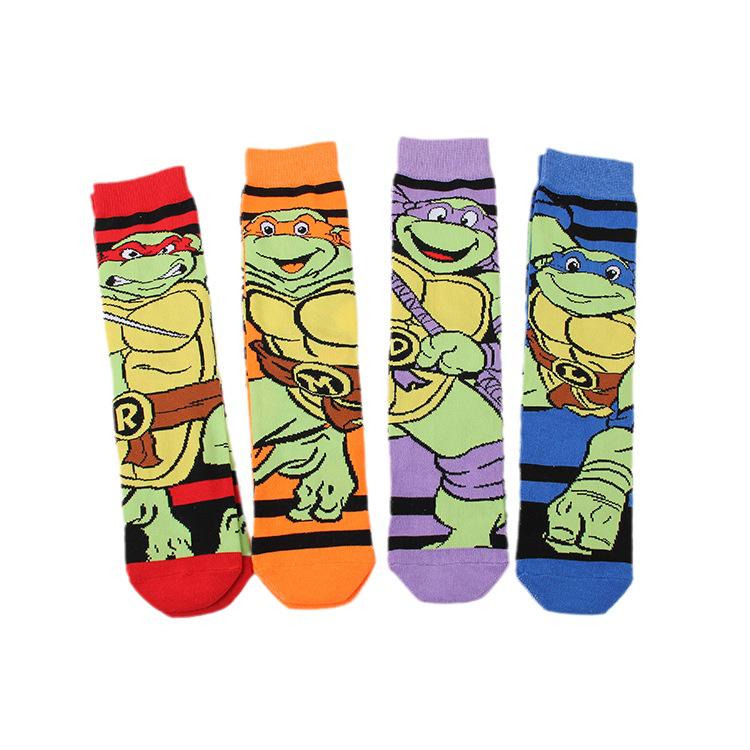Повседневные жаккардовые носки до середины икры «Черепашки-ниндзя» для женщин и мужчин