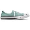 Converse Chuck Taylor All Star удобные, прочные, легкие, низкие парусиновые кеды для женщин в зеленом и белом цвете