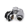 WEIPU WF24 TU+Z Водонепроницаемый Электрический Разъем M24 2 3 4 9 10 12 19 Контактов 90 Градусов Прямой Угол Авиационный Разъем Папа Розетка Мама