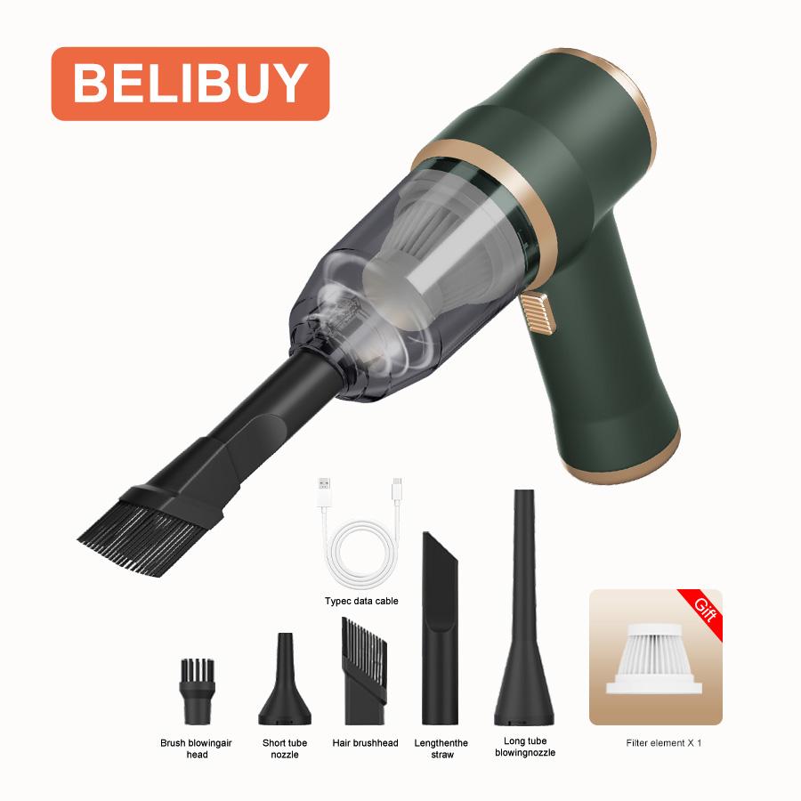 ABS Car Vacuum Cleaner Household Appliances Portable Battery Long Life Powerful Vacuum Cleaner Suitable for Cleaning Car Debris