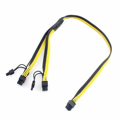 5 шт. Кабель питания PCI-E PCIE male 6Pin на 8 (6 + 2) Адаптер-пин для видеокарты GPU
