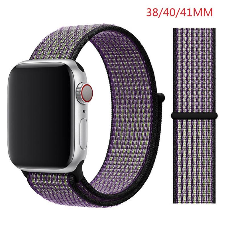 Nylon Band For Apple Watch Series Watch 9 8 / Ultra 2 7 6 SE 5/4/2/1 38 42MM Replacement Strap Loop for Iwatch Series 3 40/41/44 /45MM/49MM
