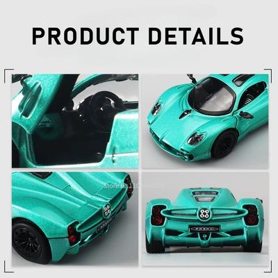 1:36 Pagani Utopia Zonda Huayra Toyota Cruiser Модель Спортивного Автомобиля Игрушка Откатывающиеся Двери Открывающиеся Модели Транспортных Средств Подарки для Детей