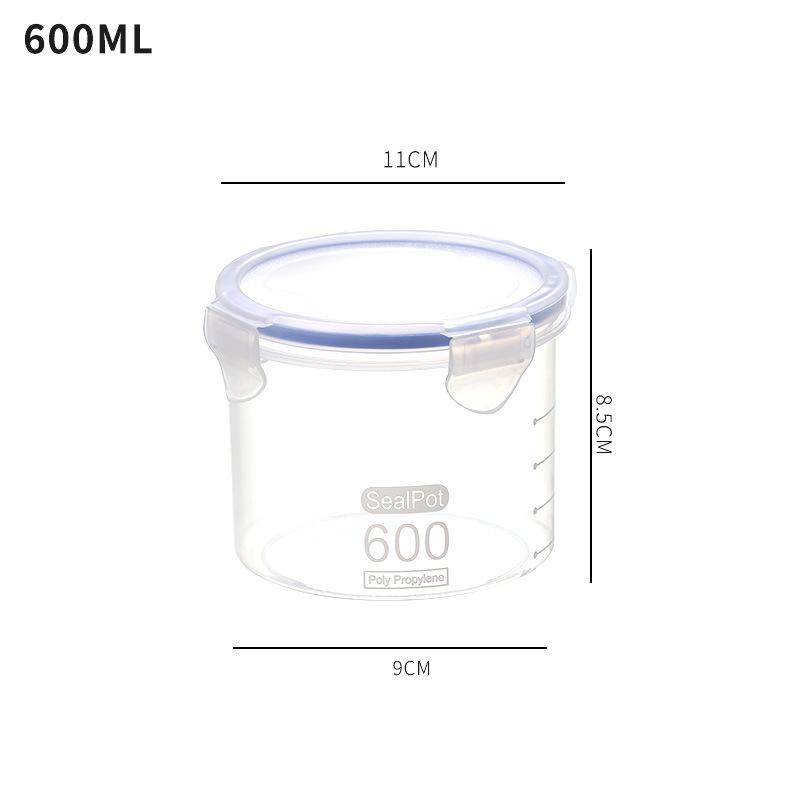 Банки для сыпучих круп, прозрачный пластиковый ящик для хранения зерна, контейнер для еды, бутылка для конфет, домашний органайзер, кухонные аксессуары