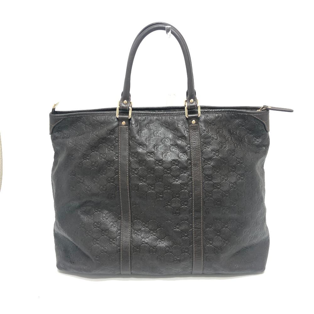 Gucci 201482 Сумка Guccissima Ручная сумка Дорожная сумка Сумка-тоут Кожа Коричневый