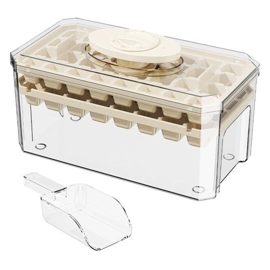 Форма для кубиков льда с крышкой. Лоток для льда. Совок для льда. 32 полости. Устройство для приготовления кубиков льда для морозильной камеры. Легко снимается. DIY Лоток для кубиков льда для виски, коктейля, кофе.