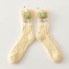 Non-Slip Cartoon Plush Socks Thicken Thermal Warm Socks Coral Fleece Socks Women  Autumn Winter