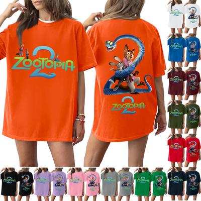 Женская повседневная модная футболка с круглым вырезом, принтом и коротким рукавом