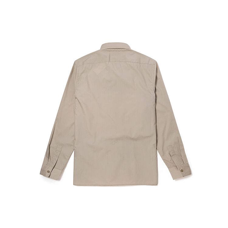 Timberland Однотонная деловая дышащая повседневная рубашка поло с карманами и длинным рукавом, мужские рубашки песочного цвета A69JD-CY2