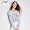 Женская футболка с длинным рукавом Betu с принтом в стиле граффити