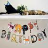 Cat Birthday Garland, Cat-Themed "Happy Birthday" Banner - Colorful and Fun Party Decoration for Kitten Lovers - Funny Kittens Garland