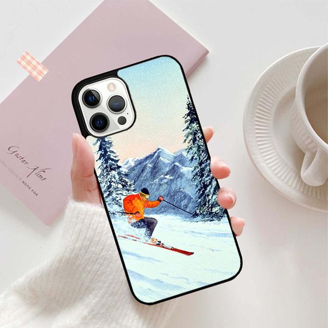 Чехол для телефона Ski Neige Snowboard для iPhone 17 Air 15 16 16e 11 12 13 14 Pro Max Чехол для iPhone 17 Air Max Plus coque Fundas