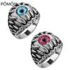 Creative Fashion Vintage Dragon Claw Evil Eye Ring for Men and Women Finger Decor Jewelry Gift
