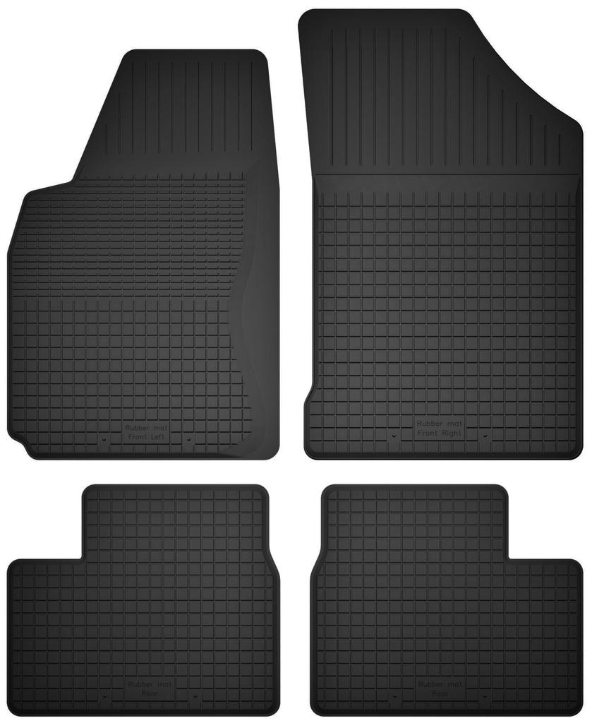 Rubber car mats, set of 4, universal for: Mitsubishi Galant VIII station wagon, sedan (1996-2007)
