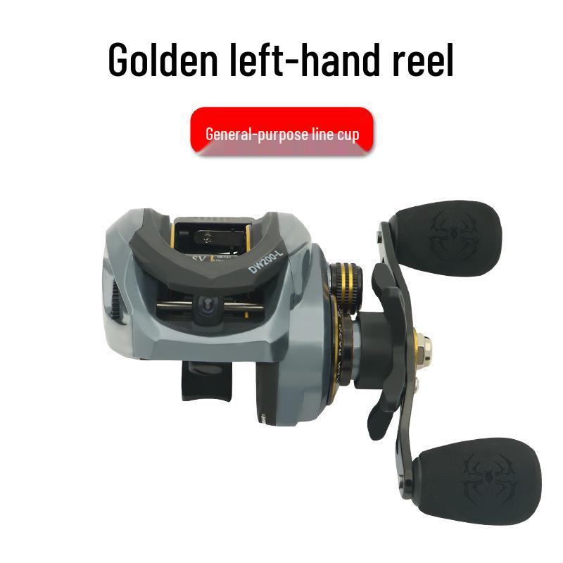 All-Metal Anti-Backlash Baitcasting Reel with Long Cast & Double Brake for Blackfish Lure Fishing