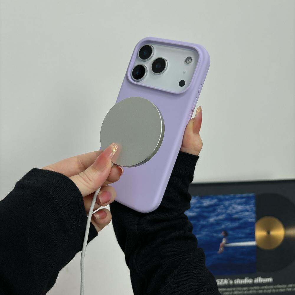 Soft Frosted Silicone Builtin Magsafe Magnetic Phone Case For iPhone 17 Air 16 15 14 13 12 11 Plus Pro Max Wireless Charge Cover