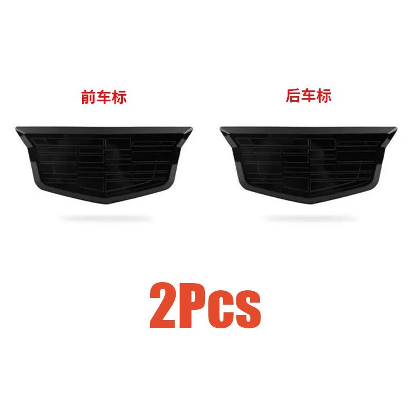 ABS 3D Car Front Hood Rear Trunk Emblems Logo Side Fender Badge Hubcaps Cover Stickers for Cadillac CT4 Auto Accessories