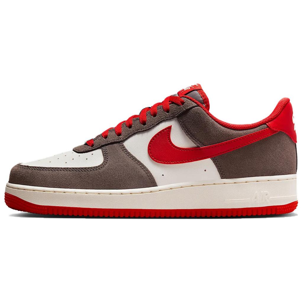 Nike Air Force 1 07 LV8 Baroque Brown University Red Men Sneakers FQ8714-201