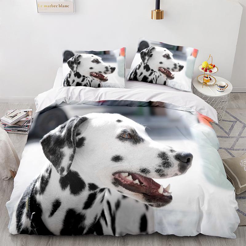 Комплект постельного белья с 3D узором для домашних животных, пододеяльник для собаки, 2/3, ткань из микрофибры, AU/EU/US/UK/DE, полный размер, мягкий быстросохнущий домашний костюм