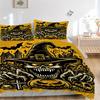 3pc Halloween Horror Cover Set - 1 Quilt Cover + 2 Pillowcases, All Seasons Bedroom Setting, Perfect for Home057