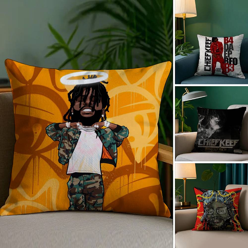 Наволочка с изображением рэпера C-Chief K-Keef для дивана, гостиной, спальни, с двусторонней печатью, квадратная подушка, наволочка для подушки для сна